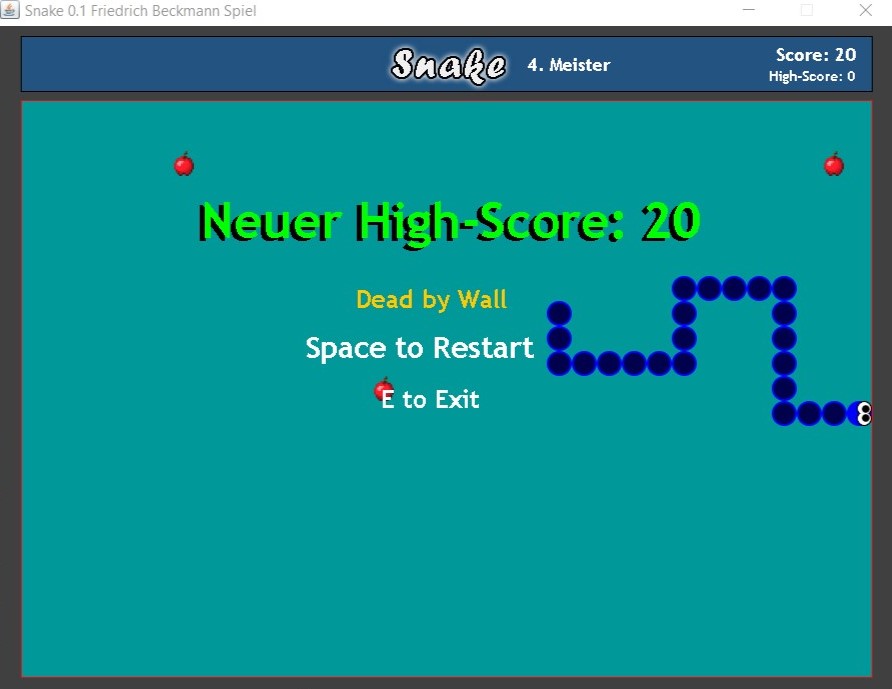 Screenshot in game death by wall