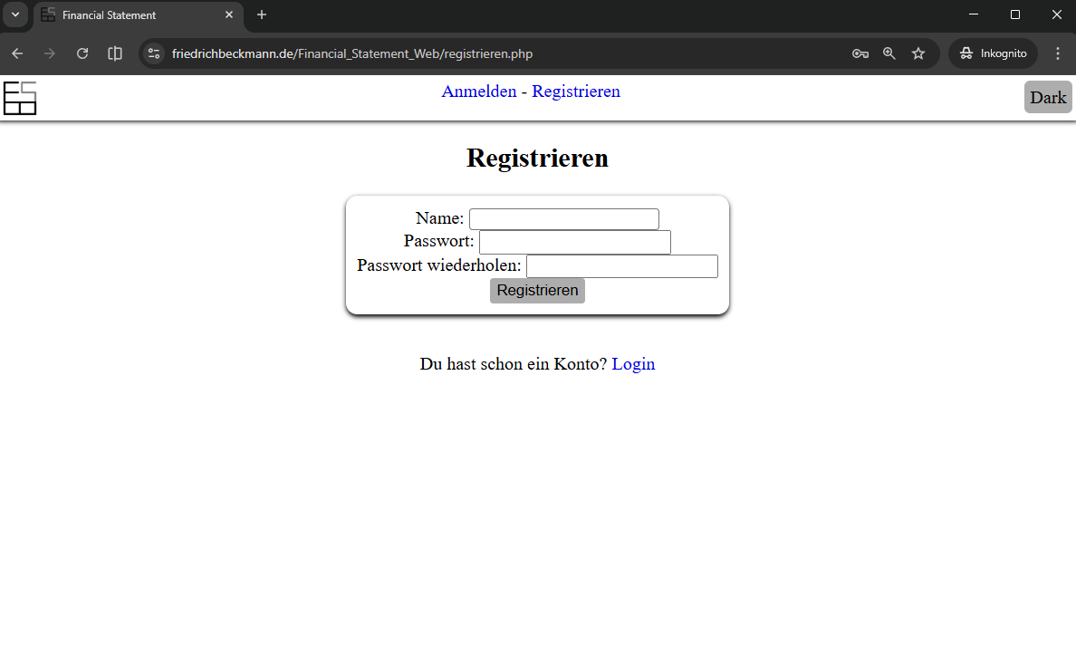 Screenshot Signup