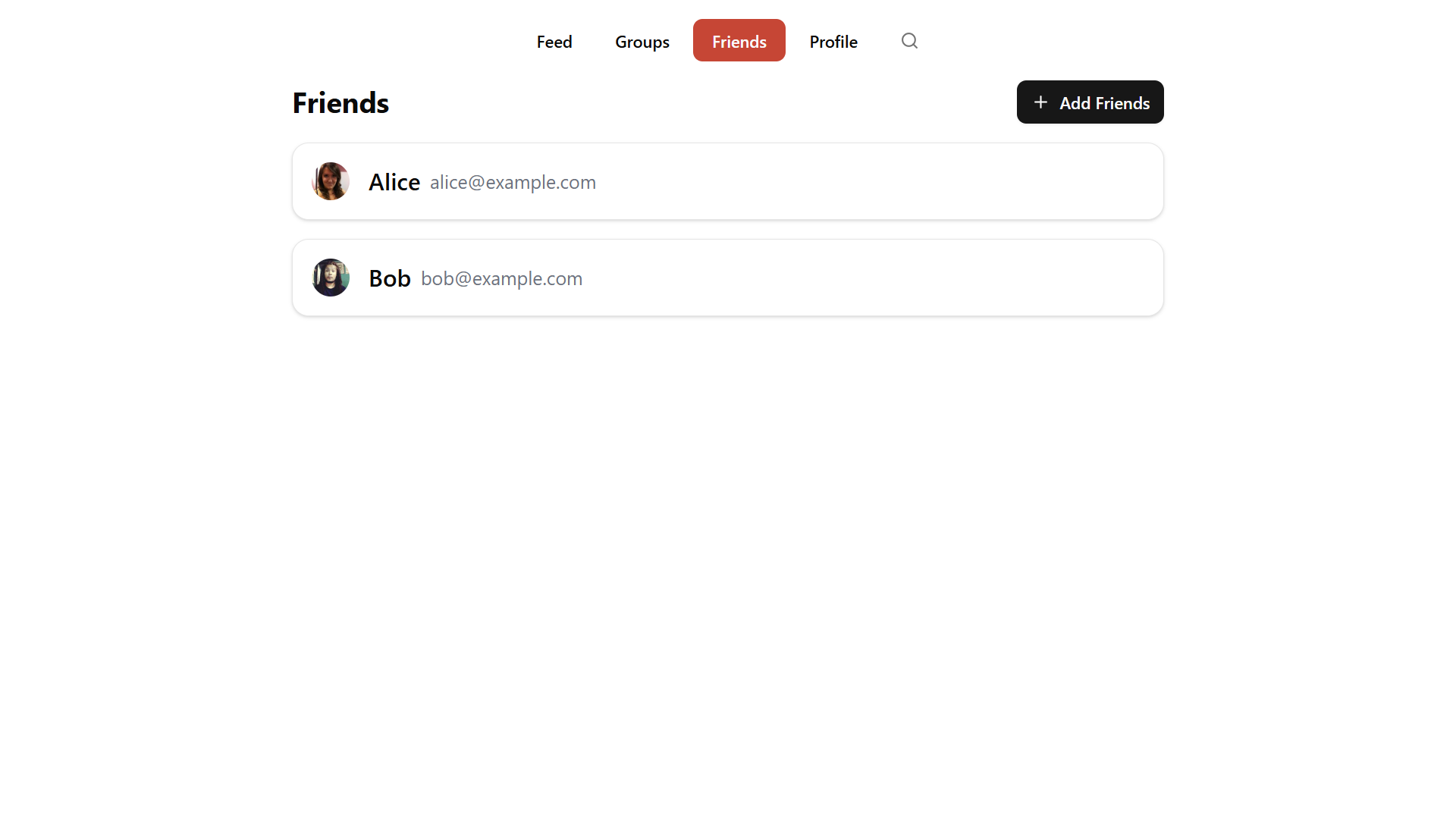 Screenshot friends